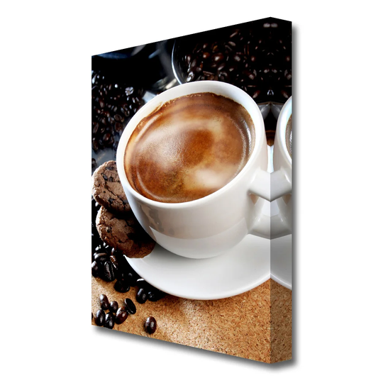 Cappuccino Treat Kitchen - Wrapped Canvas Photograph Print