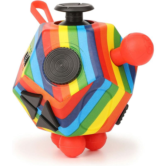 Cube Fidget Toys Cube Anti-Stress and Anti-Anxiety Toy 12 Sides Sensory Toy for Adults and Kids
