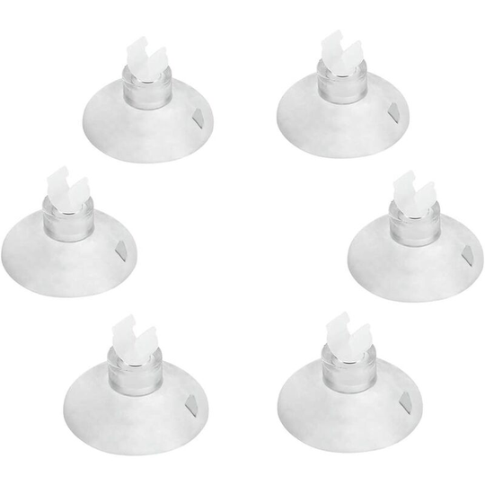 20-Piece Aquarium Suction Cup Clips Airline Tube Holders/Clamps for Fish Tank, Clear 0.2 Inch