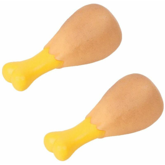 Pet Squeak Funny Chicken Leg Chew Toy For Small Large Dog Cat Puppy