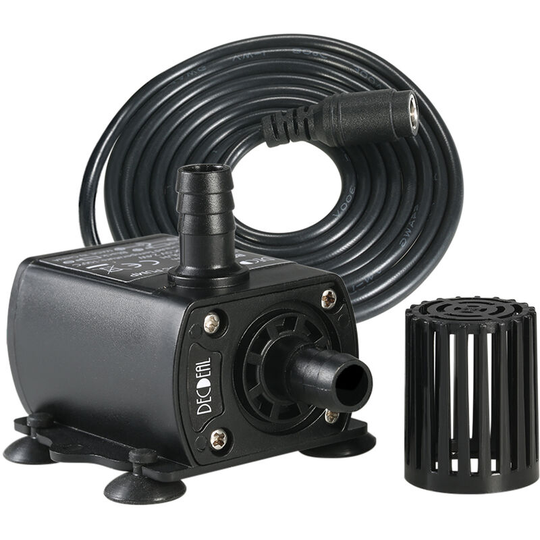 Decdeal Ultra-quiet Mini DC12V 6W Water Pump with 5.5*2.1mm Female Waterproof Submersible Fountain Aquarium Circulating