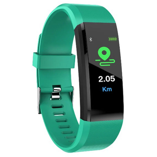 0.96-inch Touchscreen Smart Bracelet Sports Watch Waterproof Support Movement Track Heart Rate Blood Oxygen Monitor Information Push Green,Green