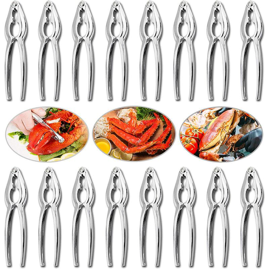 Crab Crackers and Tools, 16 Pieces Lobster Crackers Crab Crackers Sets Seafood Tools Set Nut Crackers Tools