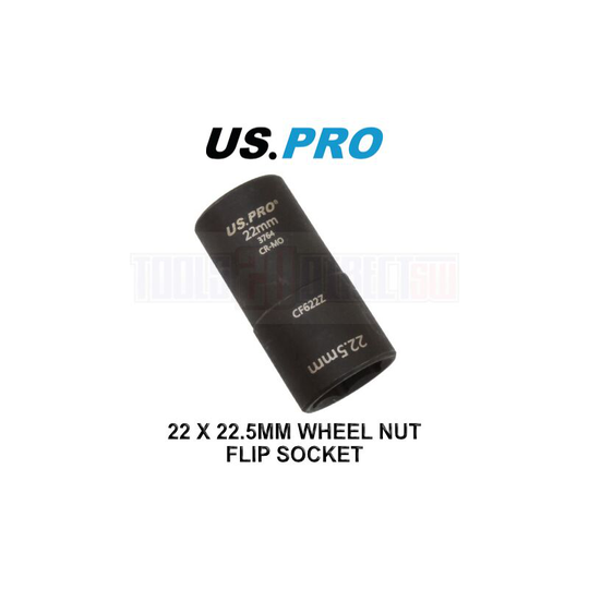 Tools 22 x 22.5mm Wheel Nut Flip Socket 3764 - Us Pro