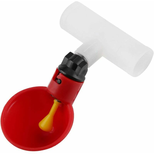 5pcs Poultry Water Drinking Cups Bird Feeder Plastic Automatic Waterer for Livestock Chicken Hen Coop Coop Feeding Arch