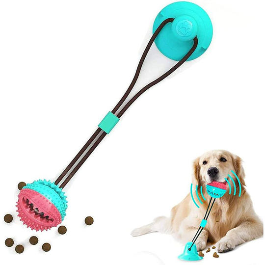Multifunctional Pet Molar Toy, Rope Dog Toy With Suction Cup, Pet Toy Cleaning Ball