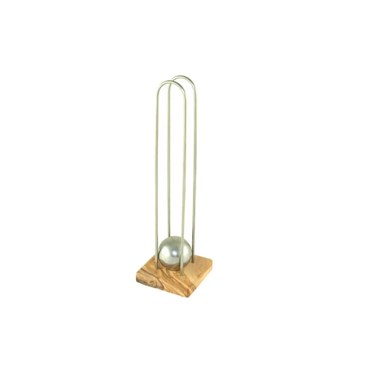 Nutcracker made of olive wood with drop ball