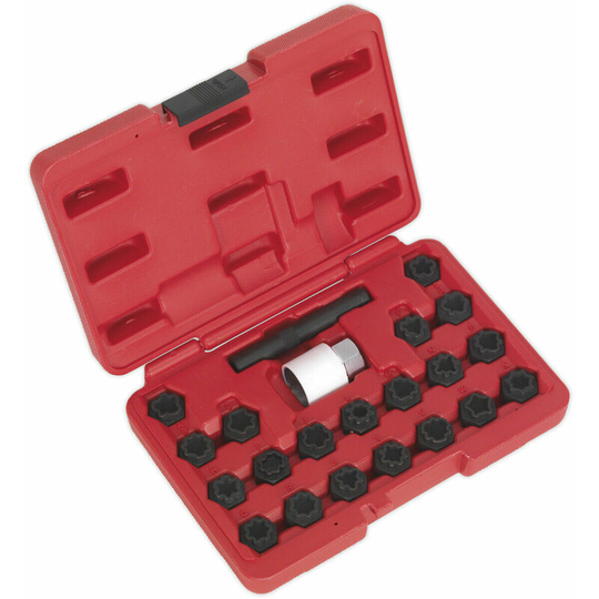 Loops - 22pc Locking Wheel Nut Key Set - dealers & repair centres only - For Audi