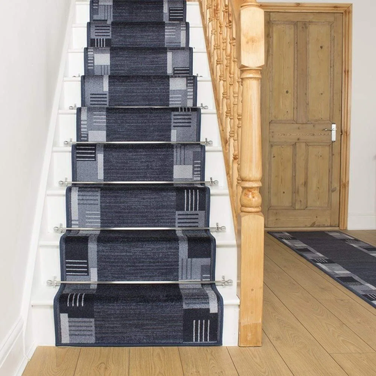 Alpena Twist Pile Midnight Blue Stair Runner