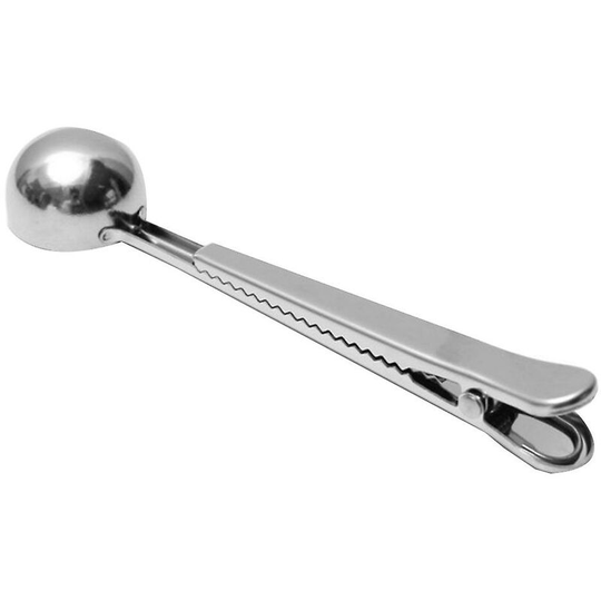 Coffee measuring spoon made of stainless steel with clip/measuring spoon milk powder spoon seasoning spoon scoop for fruit ice cream