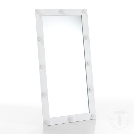 Hashum Framed Wall Mounted Bathroom Mirror in White