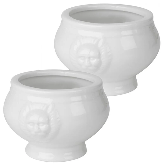 2 Pc Tish Bowl Set With Face [799261]