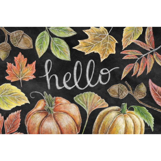 Harvest Chalk IX by Mary Urban - Wrapped Canvas Painting
