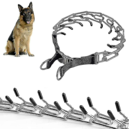 Dog Paw Training Collar, Adjustable Stainless Steel Links
