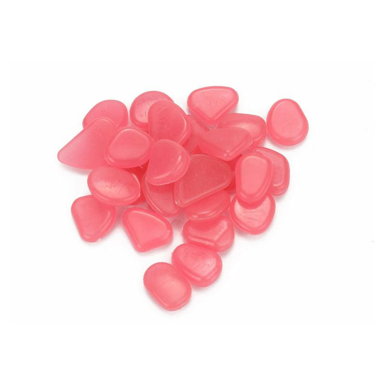 Echoo - 500pcs Glow in the Dark Garden Pebbles for Walkways Aquarium Decor Plants Luminous Stones