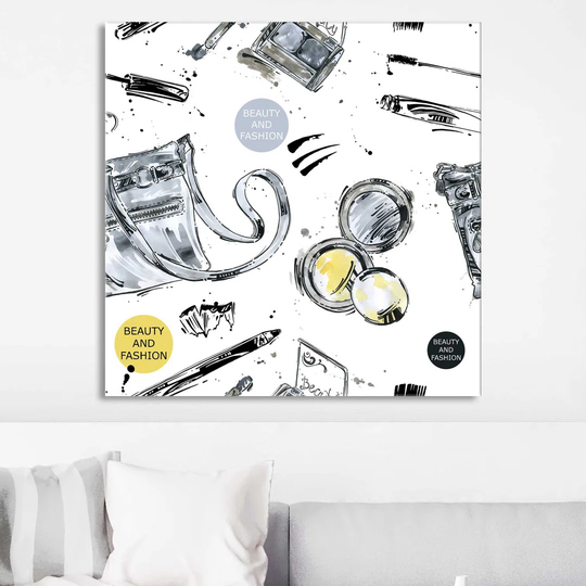 Beauty and Fashion 2 - Wrapped Canvas Graphic Art