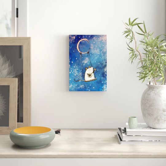 'Moon Swing' by Andrea Doss Art Print Wrapped on Canvas