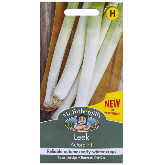 Mr. Fothergill's Vegetable Seeds Leek Autora F1 Reliable Autumn Crops