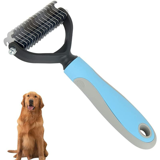 Grooming Comb, Pet Grooming Brush, Dog Double Sided Rake Comb, Cat Grooming Comb, for removing dead hair, undercoat and felt of your pet