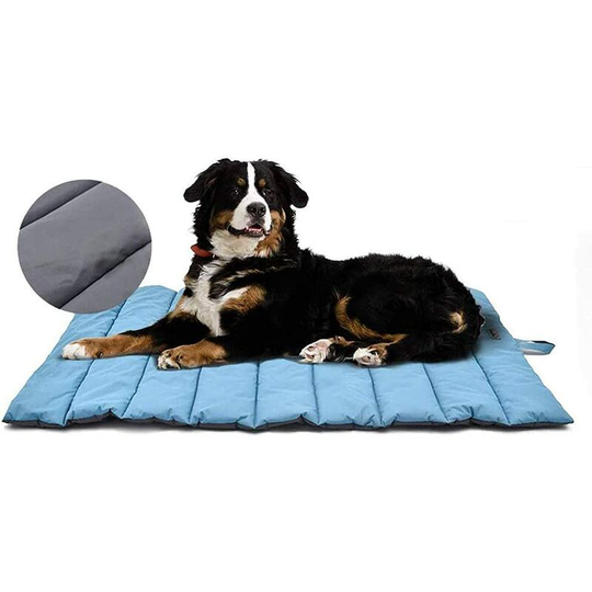 Betterlifegb - Grand Dog / Medium Portable Dog Bed Cat Waterproof Cushion Waterproof for Dog Large Pet Travel Cover 110x68 cm (Blue)