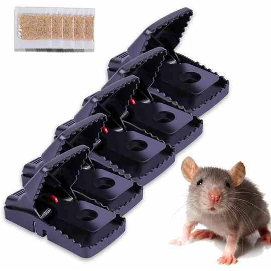 Mouse Trap, New Reusable Mouse Trap with Powerful Spring, Secure, Sensitive, Effective, Easy to Use, for Indoor Kitchen Home Garden (Pack of 1)