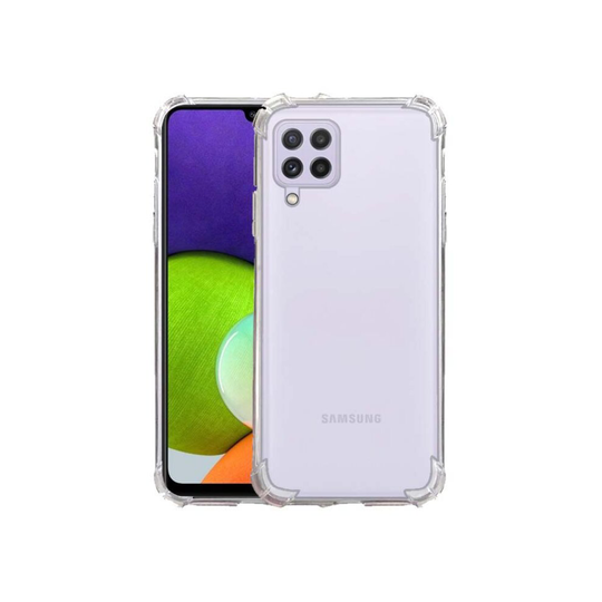 (Clear) Case For Samsung Galaxy A22 4G Transparent Silicone Gel Phone Cover