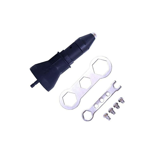 Electric rivet nut gun for infinitely 1/4' hex shank blind adapters, cordless rivet bit adapters, insert tools, power machine accessories, wrenches,