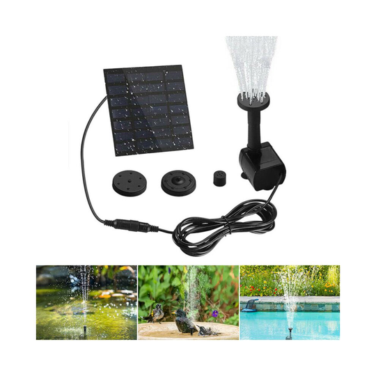 Solar Panel Powered Water Feature Pump Garden Pool Pond Aquarium Fountain