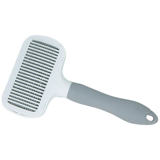 Muff - Knotted comb for pets, effectively cleans dead or messy hair, ergonomic design, universal for cats and dogs (pink, without one-touch cleaning