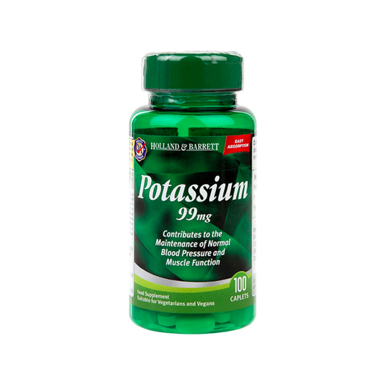 Holland & Barrett Potassium 100 Caplets 99mg