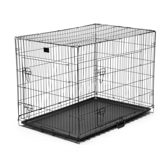 Xl Extra Large Metal Dog Puppy Crate with Plastic Tray - Folding Training Pet Pen - KCT