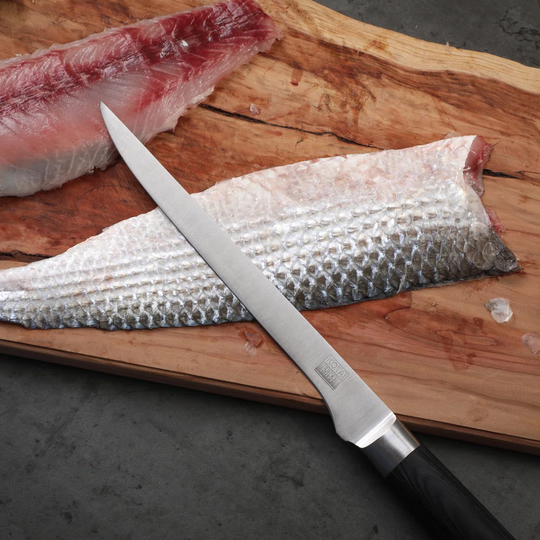 The Complete Set Traveler Edition (A): 6 Knives (Paring Knife + Santoku + Gyuto + Fillet Knife + Bread Knife + Cleaver) + 2 Accessories (Honing Steel