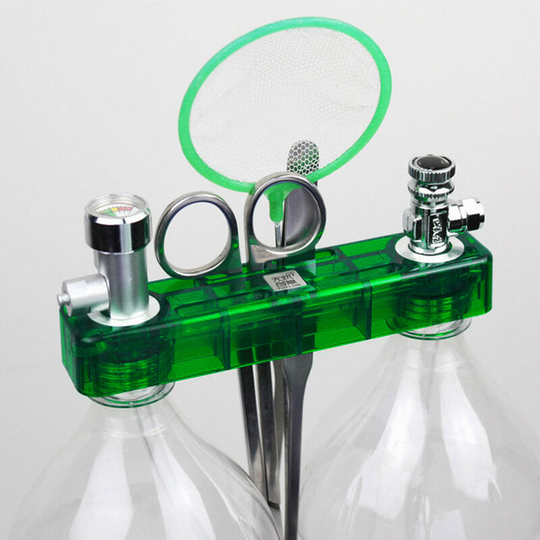 Lifcausal - diy CO2 Generator System Kit with Pressure Guage Safe Vavle Air Flow Adjuster Aquarium Accessory Fish Tank Plant Necessity