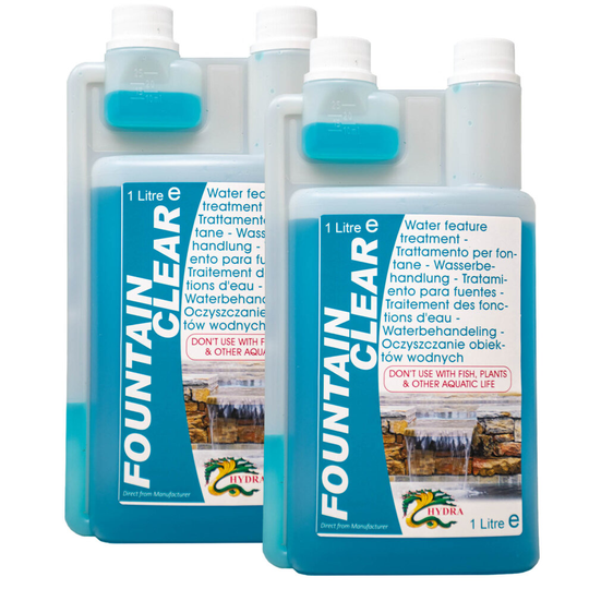 (2x1 litre ) Hydra Fountain Clear Fountain Cleaner