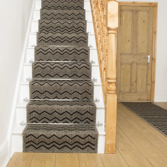 Abington Flatweave Brown Stair Runner