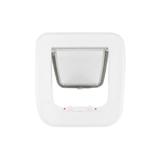 Cat door door dog, selective entrance, easy to install, energy efficient, windbreaker, convenient, white
