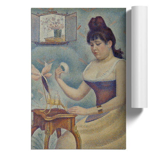 4406_Woman Powdering Herself By Georges Seurat