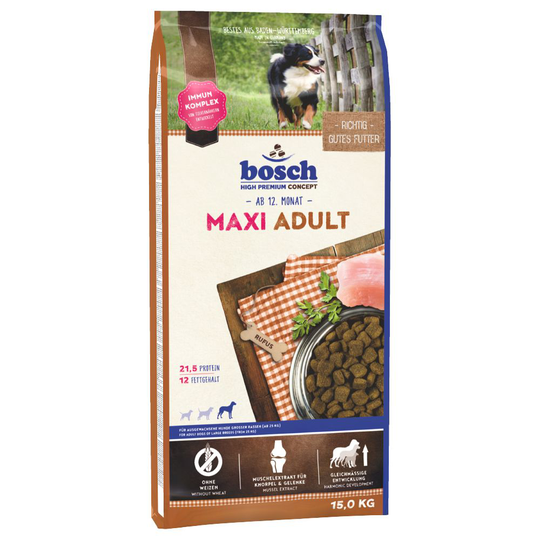 bosch Maxi Adult Dry Dog Food - 15kg