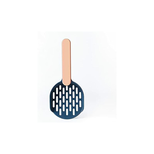 Cat Litter Scoop, Garbage Scoop, with Plastic Holder, Used to Clean Cat Litter, Comfortable Handle Sanitary Cat Litter (Blue)