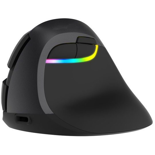Bluetooth Mouse Vertical Mouse Wireless Bluetooth 4.0 Mouse Mute 800/1200/1600 / 240ODPI Black