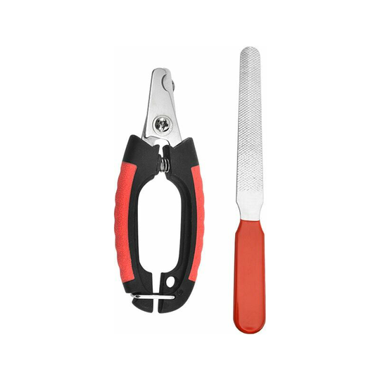 Dog Nail Clippers - Pet Nail Clippers - Stainless Steel - Nail Clipper Clipper Grooming,Red Black,Fonepro