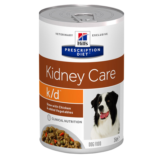 Hill's Prescription Diet Canine Wet Food Saver Pack - k/d Kidney Care Stew - Chicken (24 x 354g)