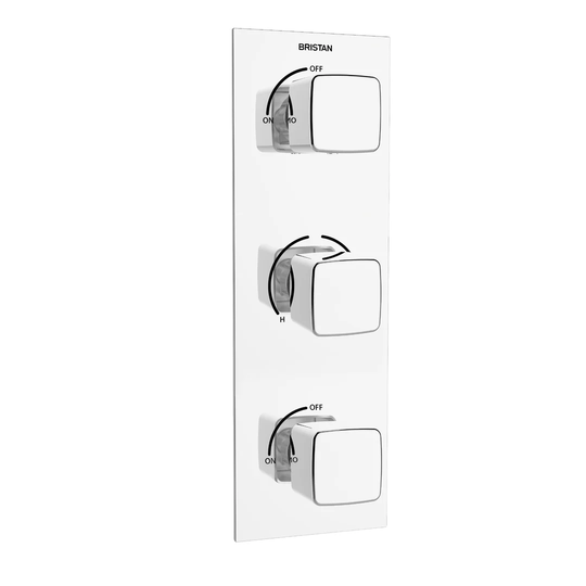 Cobalt Triple Concealed Thermostatic Shower Valve