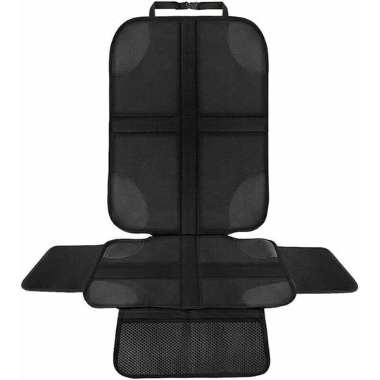 Bearsu - Car Seat Protector, Car Seat Protector with Organizer Pockets, Comfort Car Seat Covers for Kids, Car Seat Cover Dog Car Protector (Black