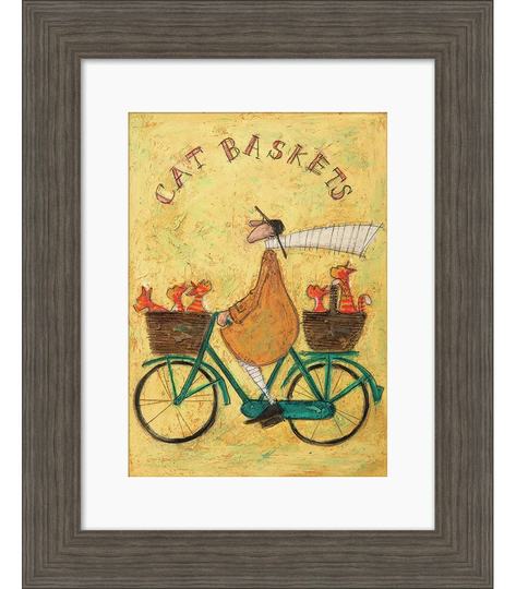 Cat Baskets' by Sam Toft Framed Print