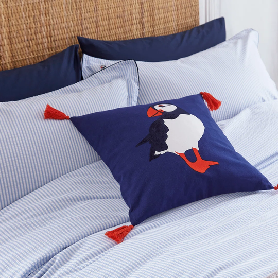 Puffin Scatter Cushion with Filling