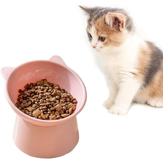Cat Bowl Dog Bowl Raised Cat Bowl, Anti Vomiting Bowl for Cat, Non-Slip Food and Water Bowl, for Flat Face Cat Small Dog
