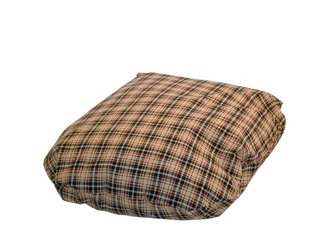 Classic Check Dog Fibre Bed Cover in Brown