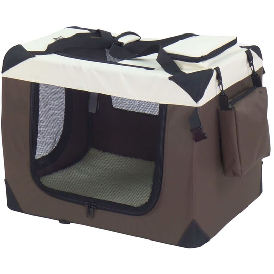 Dog Crate Brown 50x34x36 cm Nylon Brown - @pet