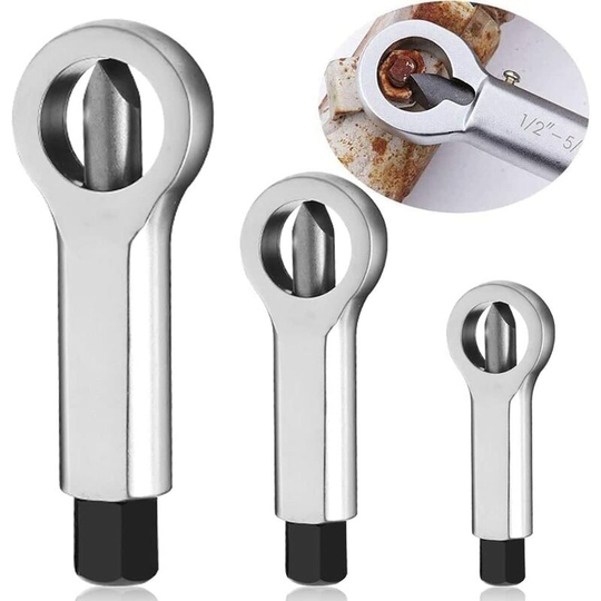 Osqi - 3pcs Metal Nut Splitter Cracker, Metal Nut Splitter Breaker Manual Pressure Nut Cracker Remover Extractor Tool, 9-12mm/12-16mm/16-22mm Nut
